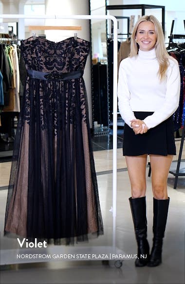 City Chic Strapless Tulle Ballgown (Women) | Nordstromrack