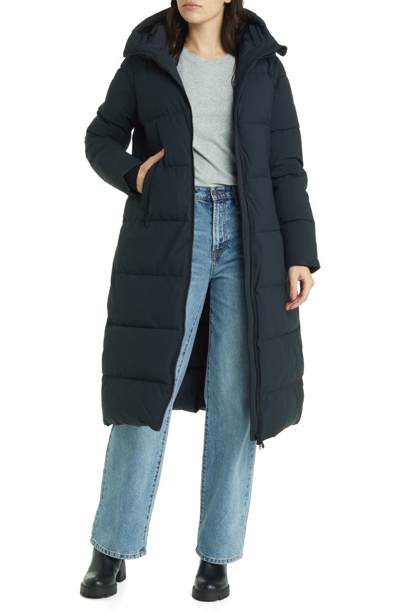 Save The Duck Missy Water Repellent Hooded Coat, Alternate, color,