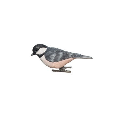 Chickadee On Clip Ornament