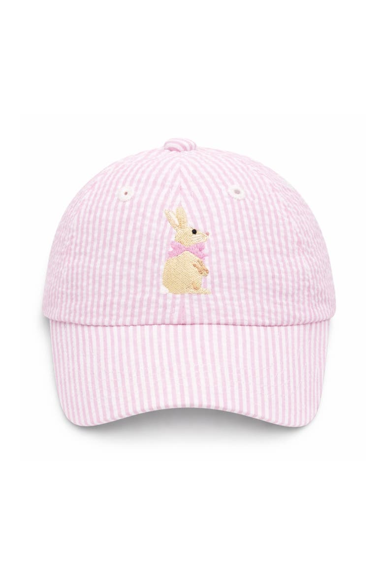 Bunny Bow Baseball Hat, Main, color, Pink
