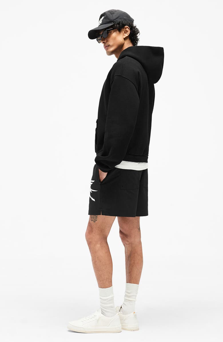 Represent Nothing Faster Swim Trunks, Alternate, color, Jet Black