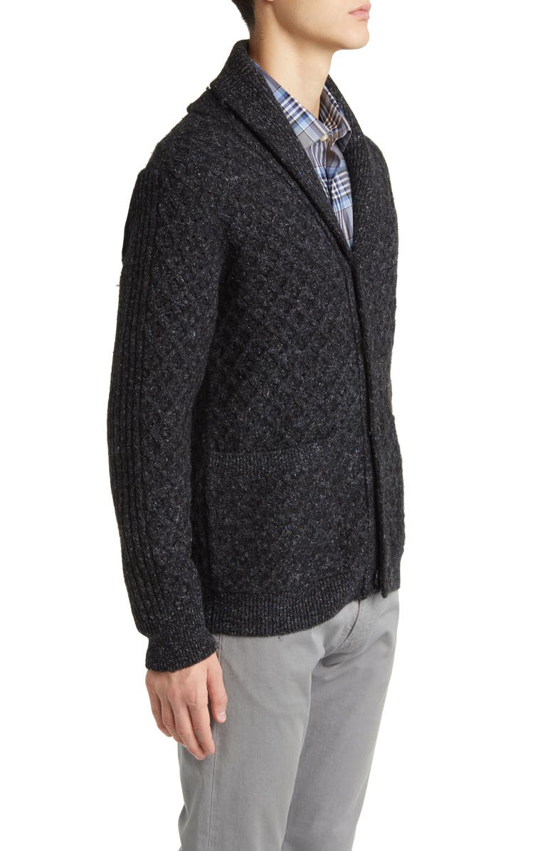 Billy Reid Honeycomb Wool Blend Cardigan, Alternate, color,