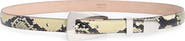 Khaite Lucca Snakeskin Embossed Leather Belt