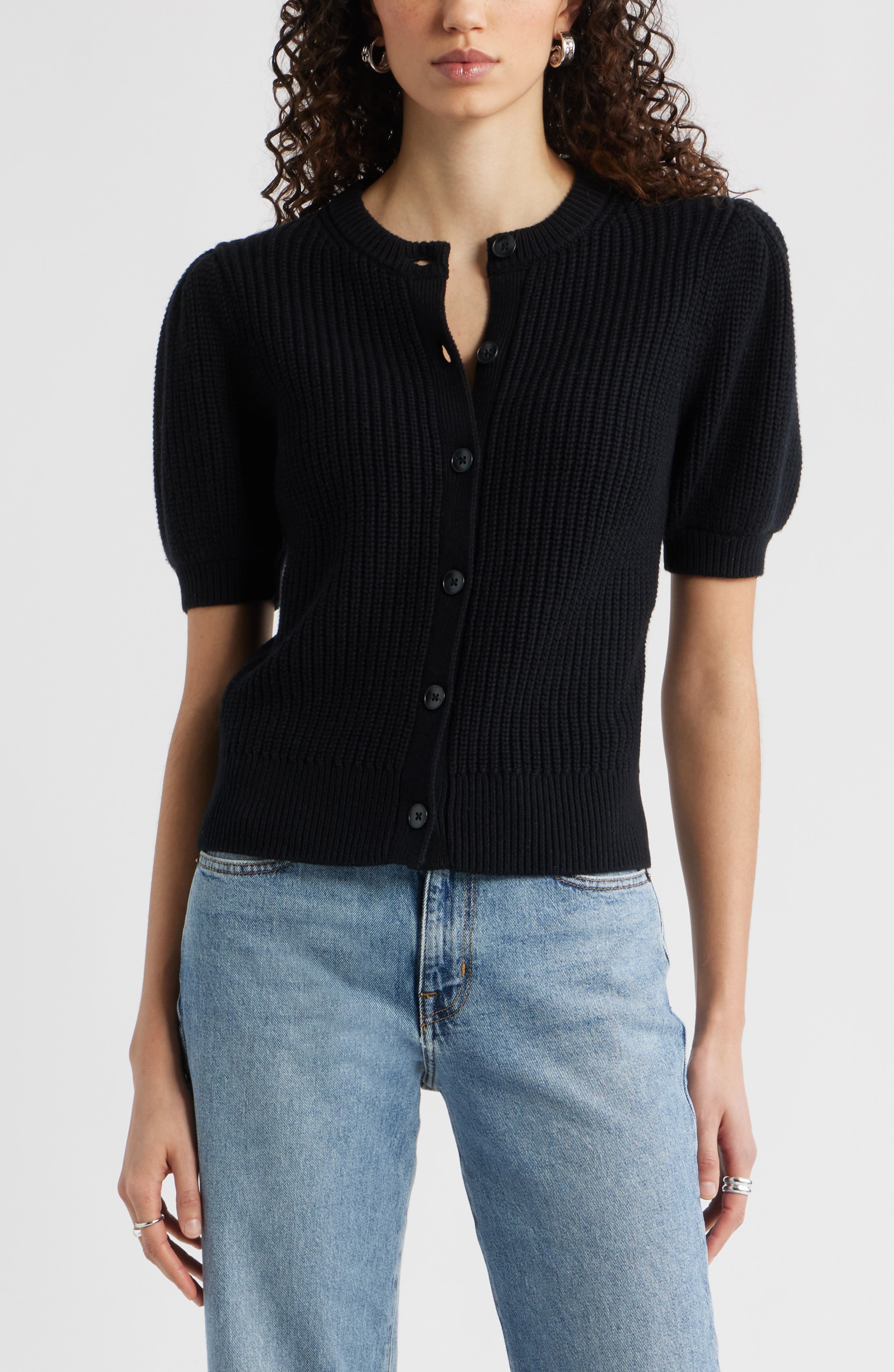 Elbow Sleeve Cardigan