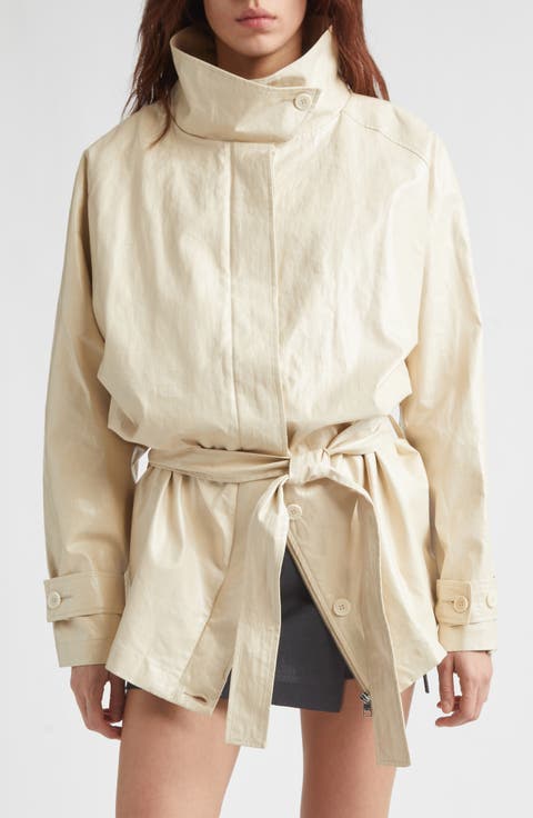 Lebano Coated Linen Coat