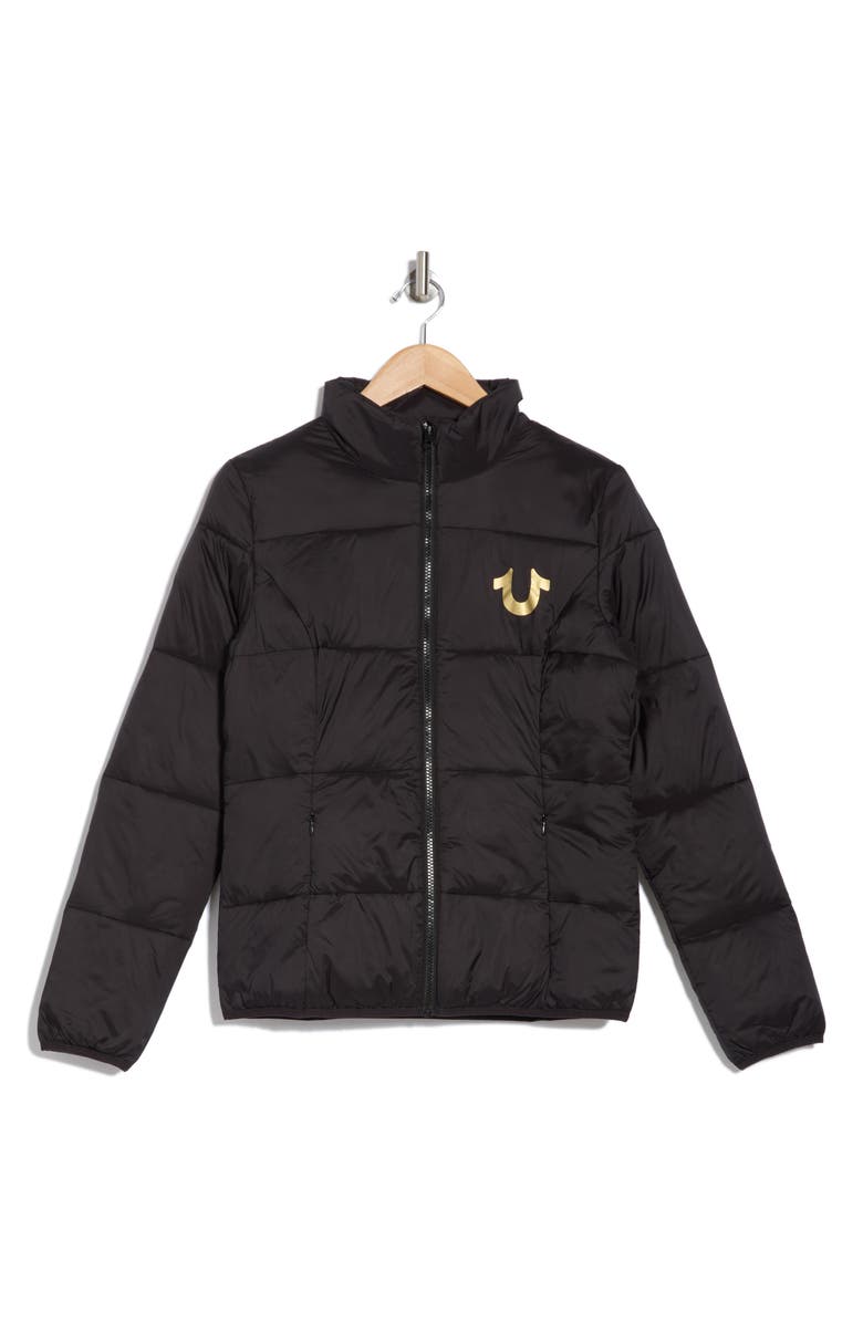 True Religion Slim Puffer Jacket, Alternate, color,