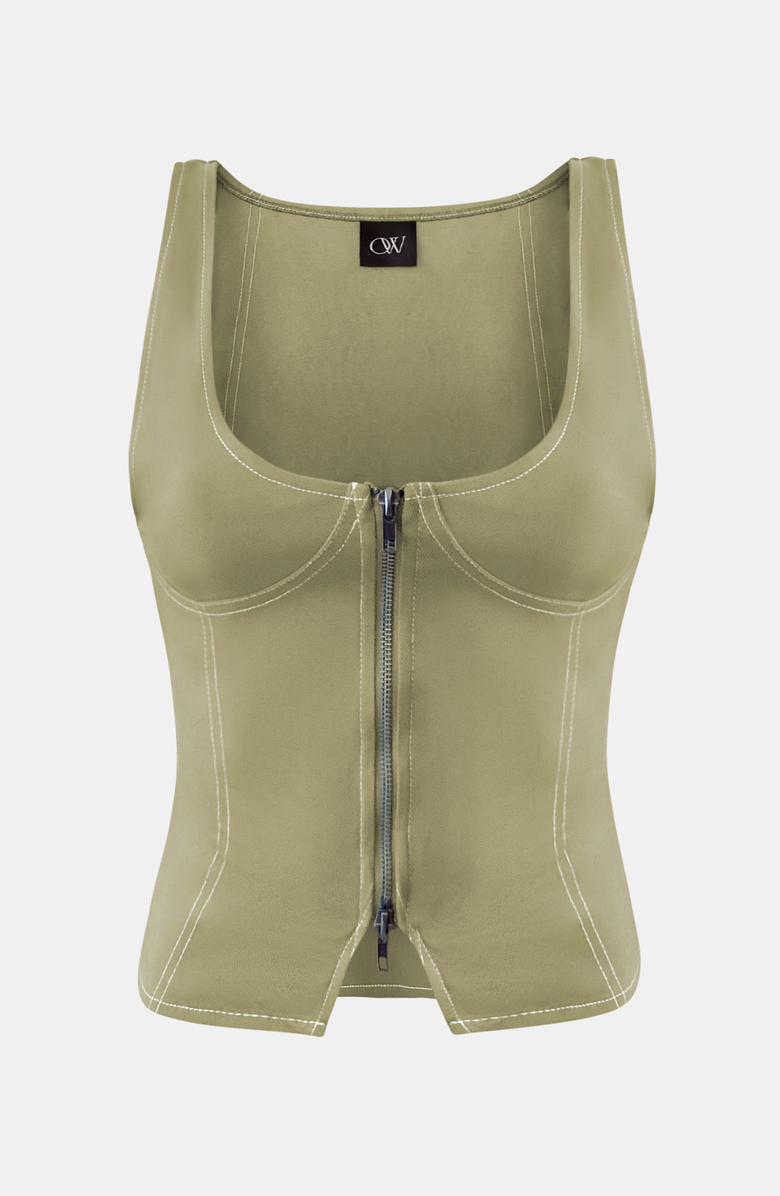 OW Collection Maple Top, Alternate, color, Olive