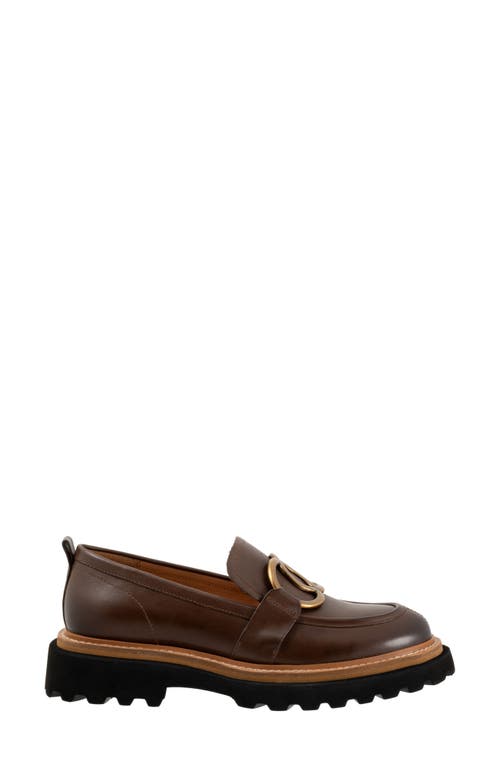 Eos Footwear Abbi Lug Sole Bit Loafer In Brown