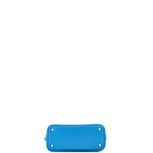 Pre-owned Hermes Hermes Bolide 1923 Bag Evercolor Mini In Blue