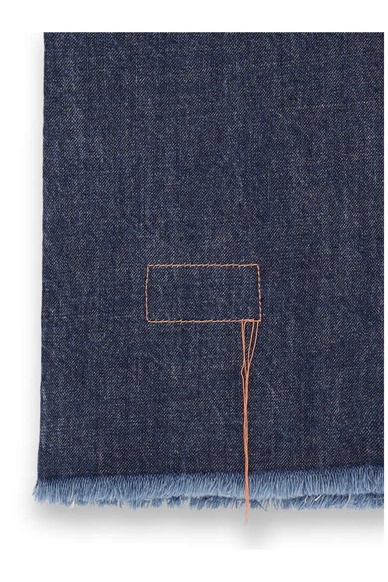 Fringed Oversize T-Shirt Dress, Alternate, color, Indigo Rinse
