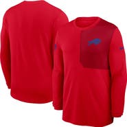 Nike Men's Nike Red Buffalo Bills Sideline Coach UV Performance Long Sleeve T-Shirt