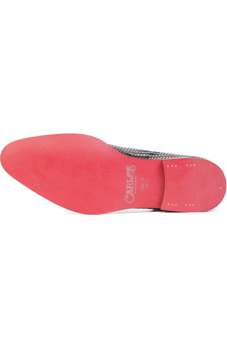 CARLOS SANTANA Gibson Weave Loafer, Alternate, color, Black