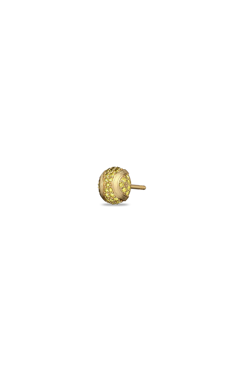 PASCAL The Tennis Ball Stud Earring, Yellow Diamond Pavé, Alternate, color, Gold / Yellow Diamond