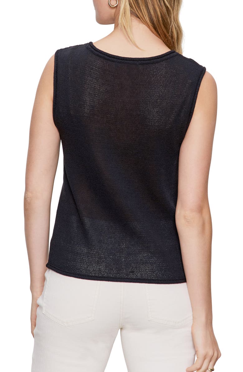 Sanctuary Stripe Sweater Tank, Alternate, color, Black