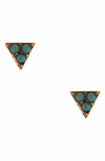 OLIVIA WELLES Triangle Stud Earrings