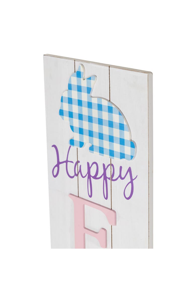 Northlight Happy Easter Wooden Porch Board Sign - 36", Alternate, color, White