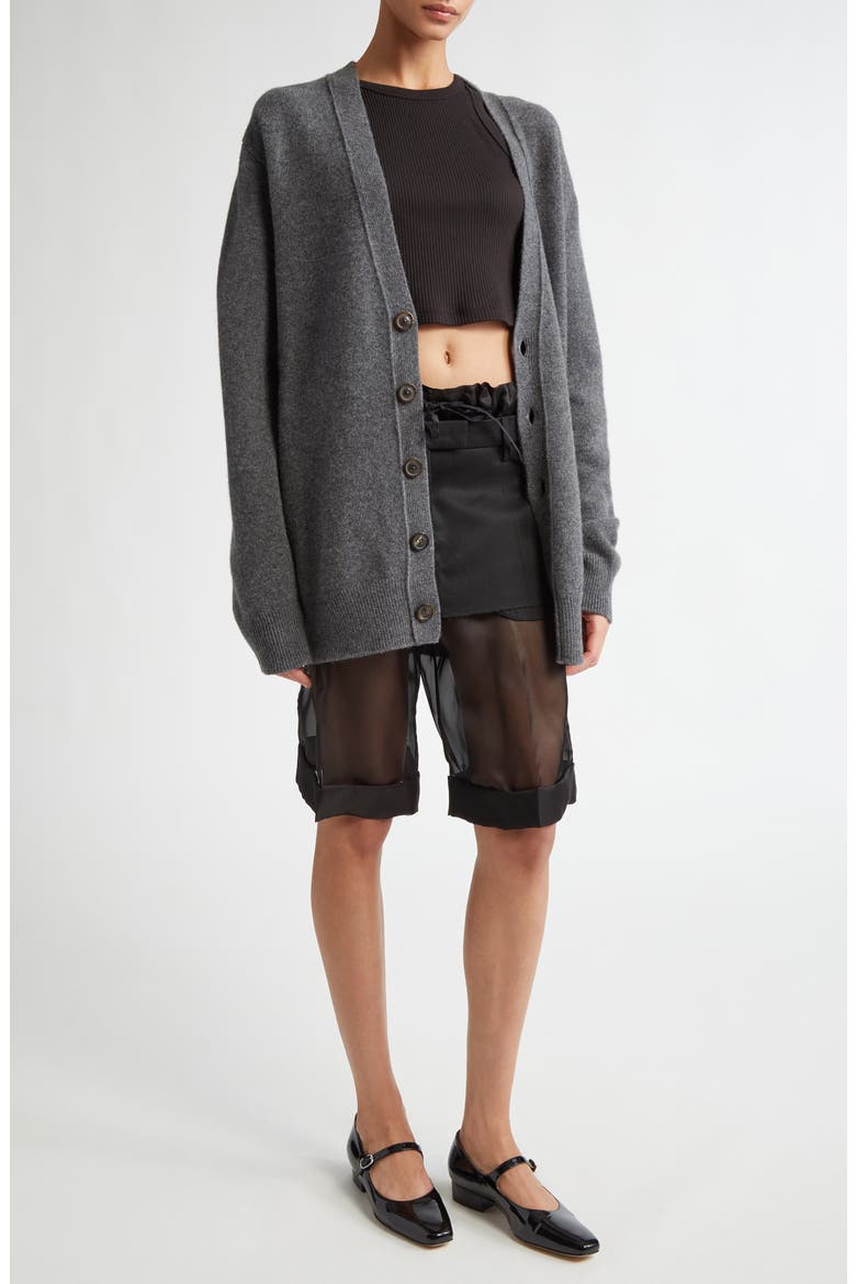 Wool Cardigan, Alternate, color, CHARCOAL