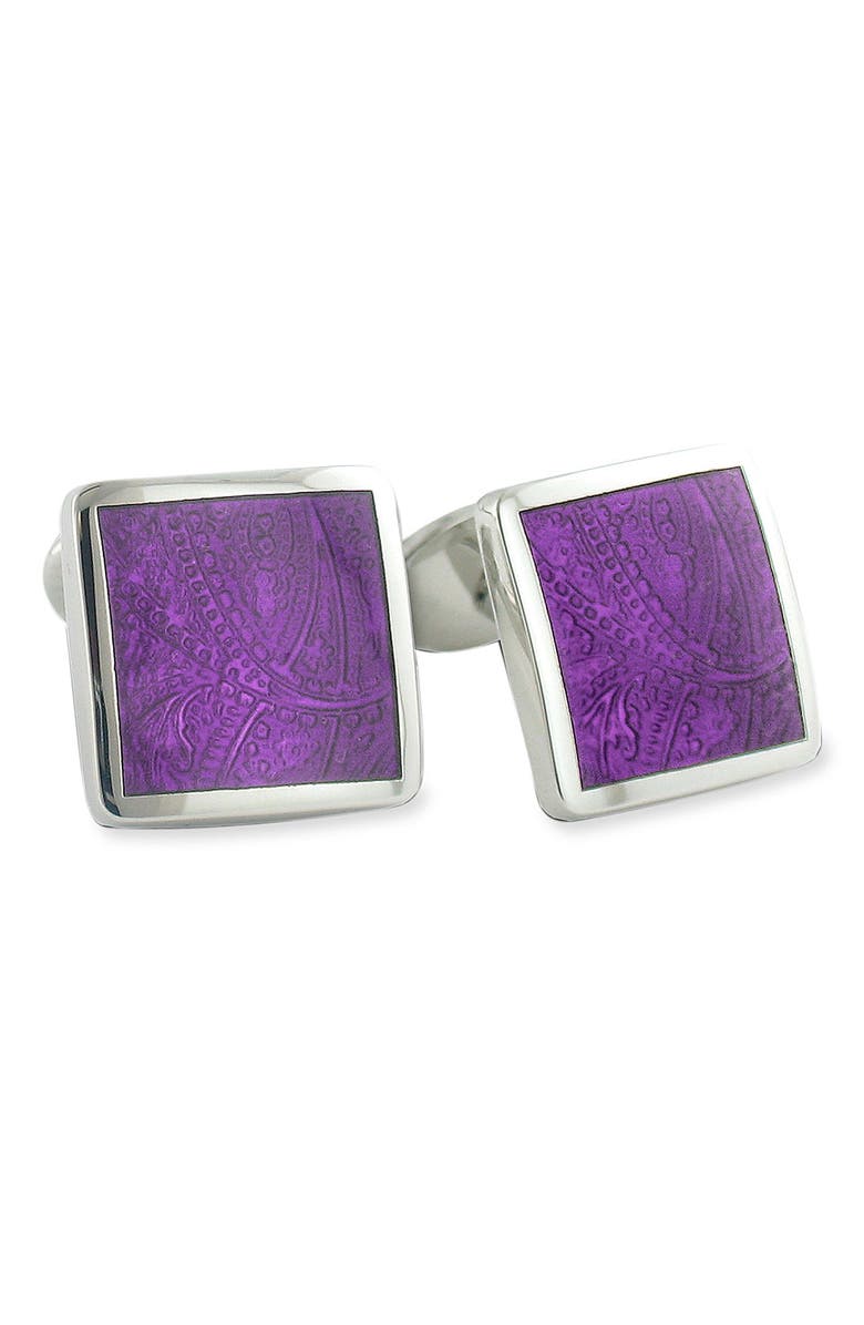 David Donahue Sterling Silver Cuff Links, Main, color, Silver