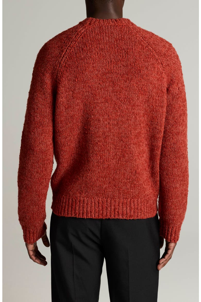 Bouclé Raglan Crewneck Sweater, Alternate, color, DK BEACON