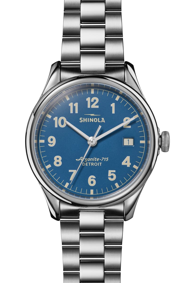 Shinola The Vinton Bracelet Watch, 38mm, Main, color, 