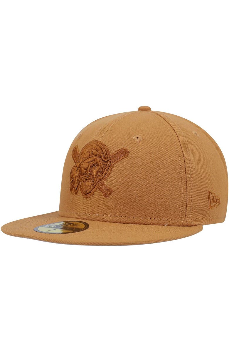 New Era Men's New Era Brown Pittsburgh Pirates Bronze Color Pack 59FIFTY Fitted Hat, Alternate, color, 