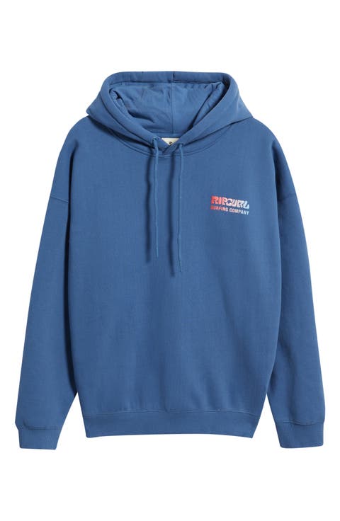 Surf Puff Print Graphic Hoodie