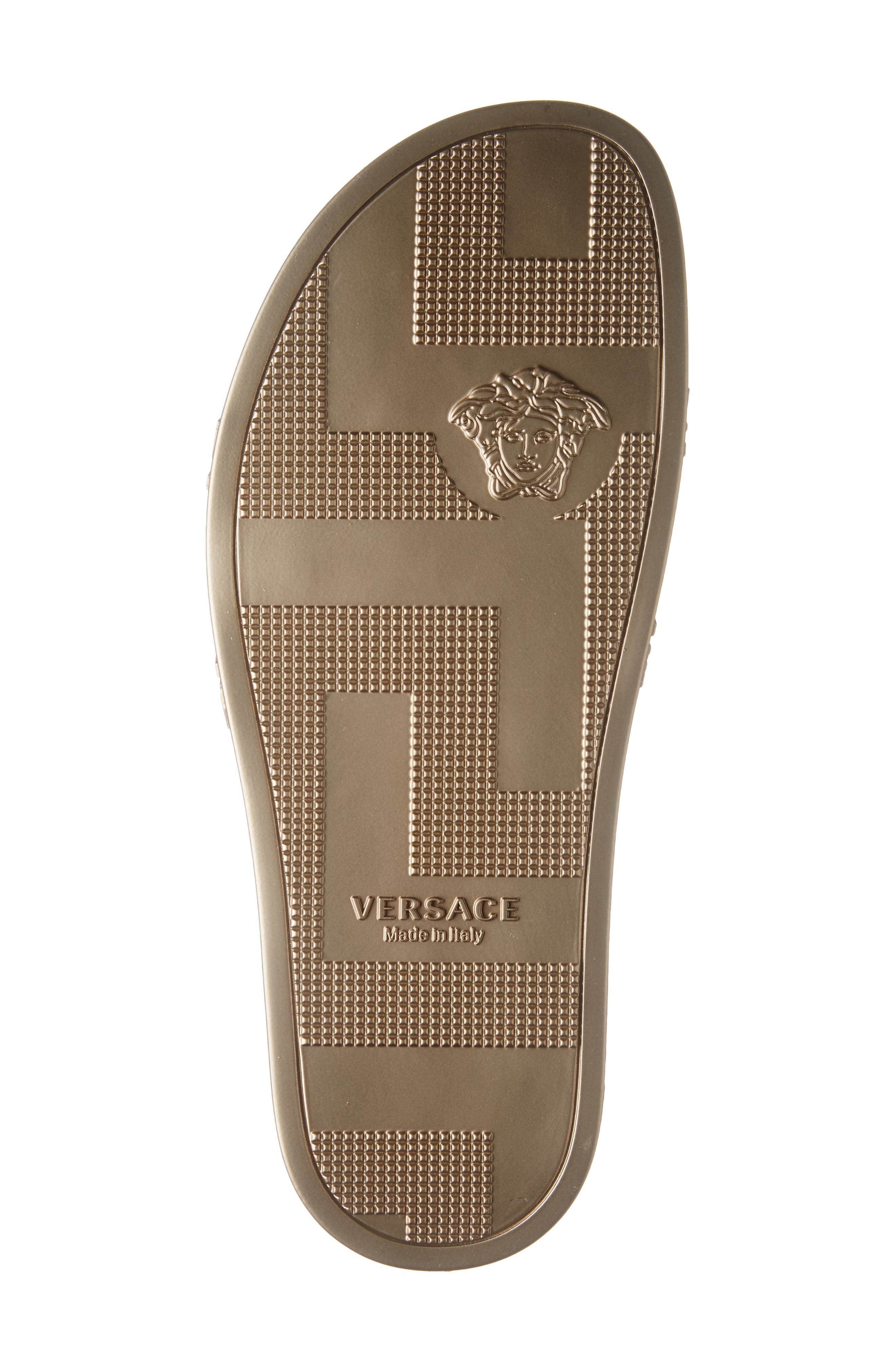Versace Palazzo Medusa Slide Sandal, Alternate, color, 