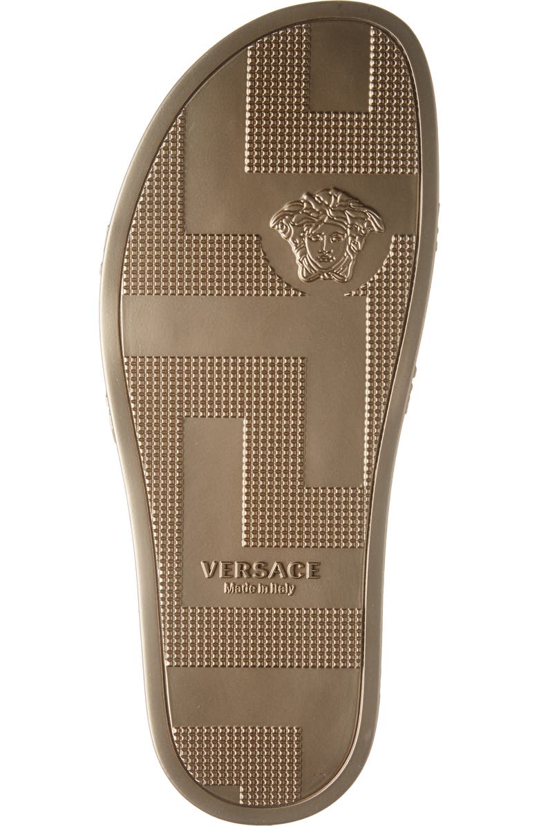 Versace Palazzo Medusa Slide Sandal, Alternate, color,