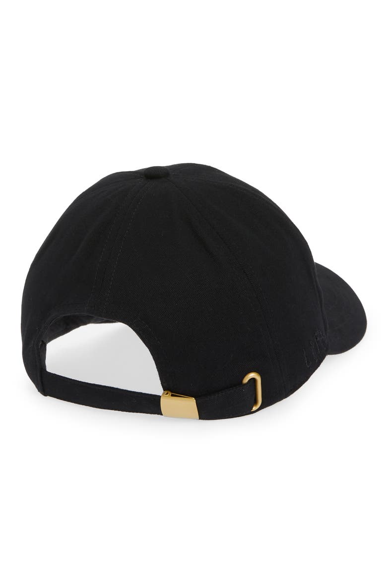 Love Is the Answer Embroidered Baseball Cap, Alternate, color, BLACK