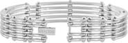 Bliss Diamond Men's Steel Single tone 13.5mm Link Flexible Clasp 8.5 " Bracelet