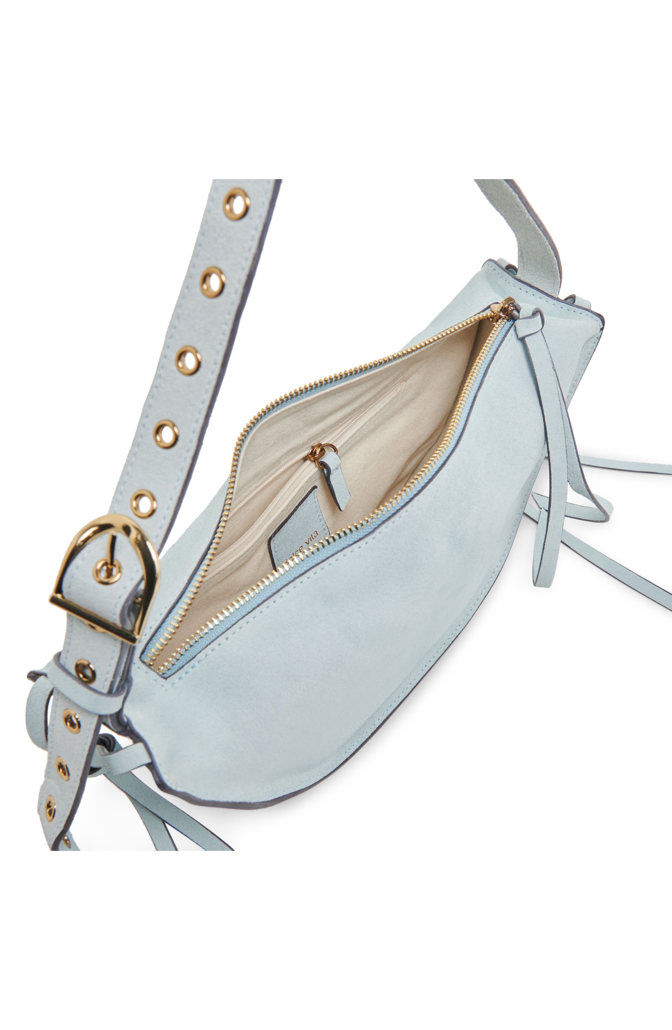 Dolce Vita Verona Leather Shoulder Bag, Alternate, color, Blue