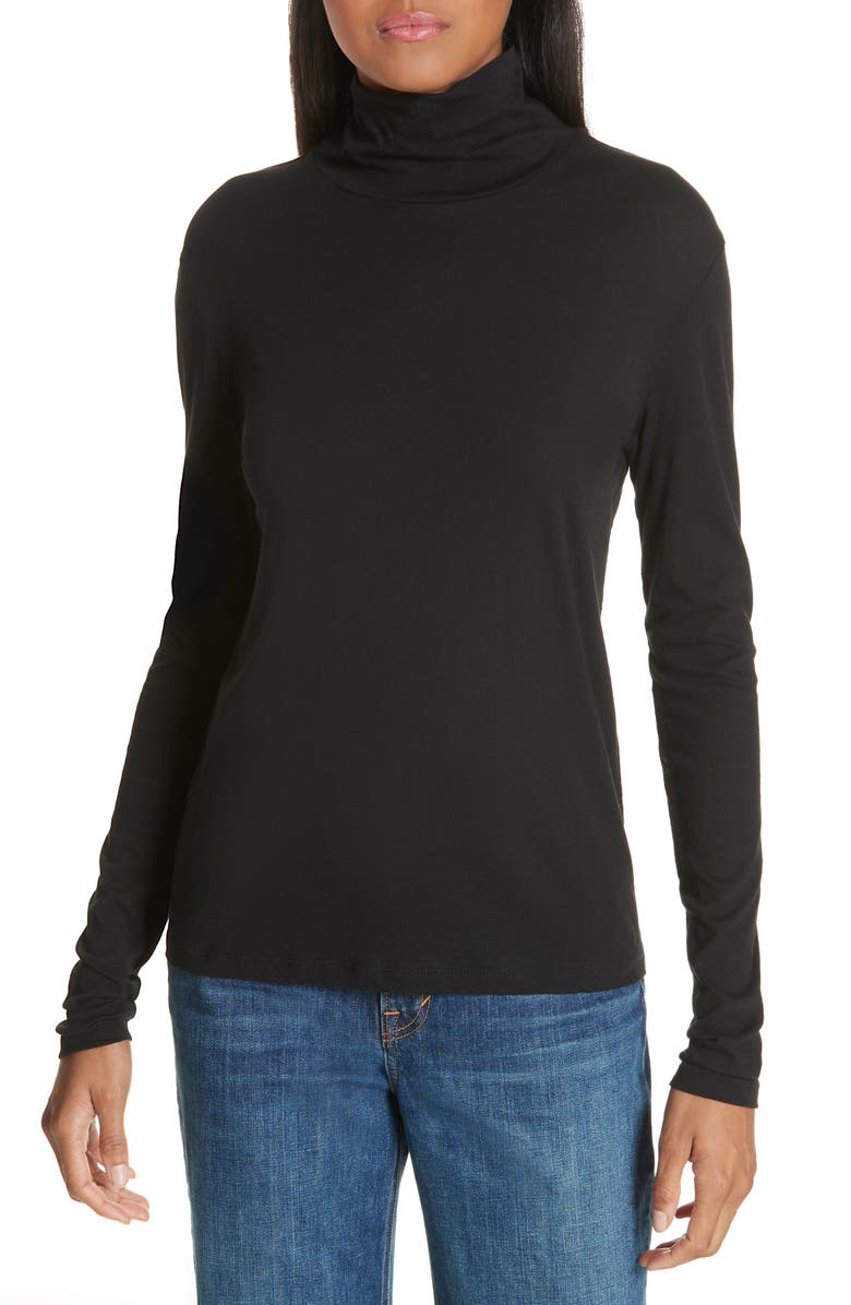 Vince Pima Cotton Turtleneck, Main, color, 