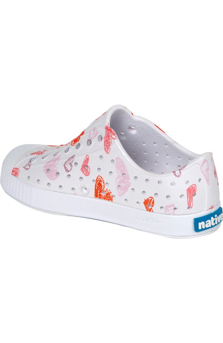 Native Shoes Jefferson Water Friendly Perforated Slip-On, Alternate, color, Shlwht/Shlwht/Hrtgraff