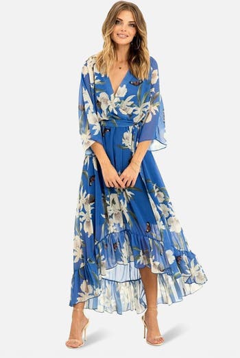 off the shoulder long sleeve wedding guest dress Knit Off-the-shoulder Sleeve A-Line Wedding Guest Dress
