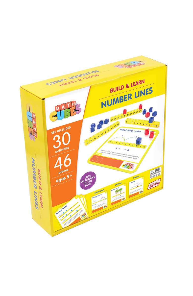 Junior Learning Mathcubes Number Lines 30 Activity Set, Alternate, color, Multicolored