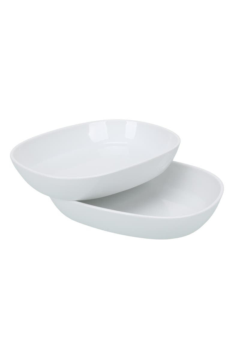 BIA Cordon Bleu Oslo Set of 2 Oblong Baking Dishes, Alternate, color, White