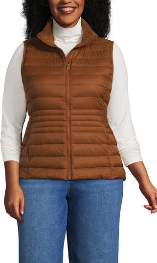 Lands' End Plus Size Wanderweight Packable Down Vest Nordstrom