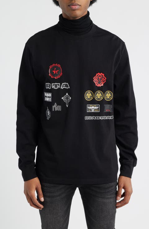 Alexander Graphic Military Patch Turtleneck