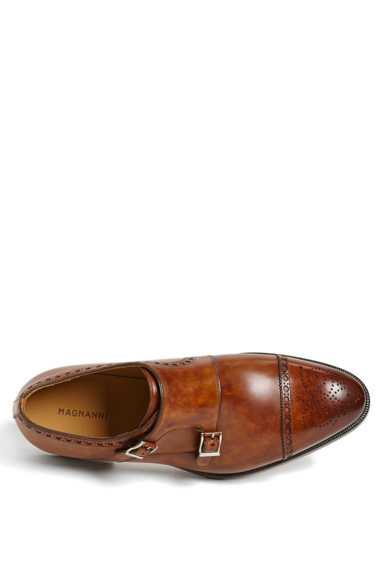 Magnanni 'Villar II' Double Monk Strap Shoe, Alternate, color, 