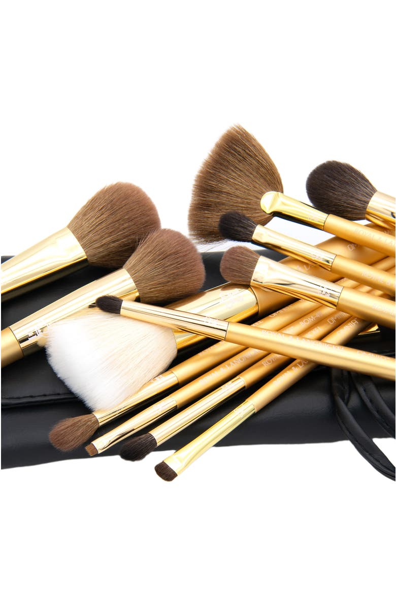 OMNIA Brush Gold 13pc Wrap Makeup Brush Set, Alternate, color, Gold