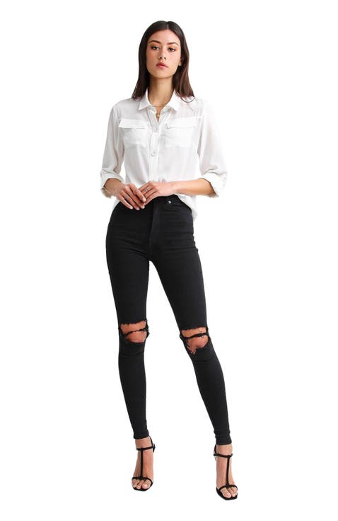 Eclipse Rolled Sleeve Blouse