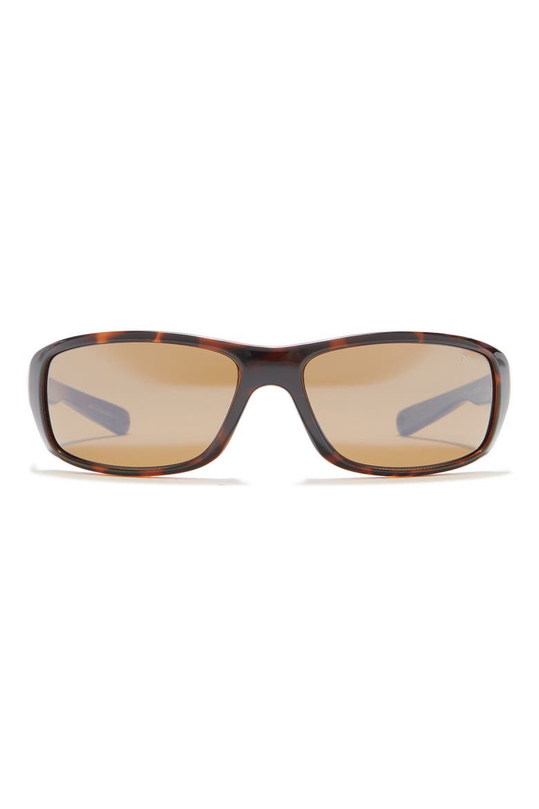Converge 62mm Rectangle Sunglasses, Main, color, TORTOISE