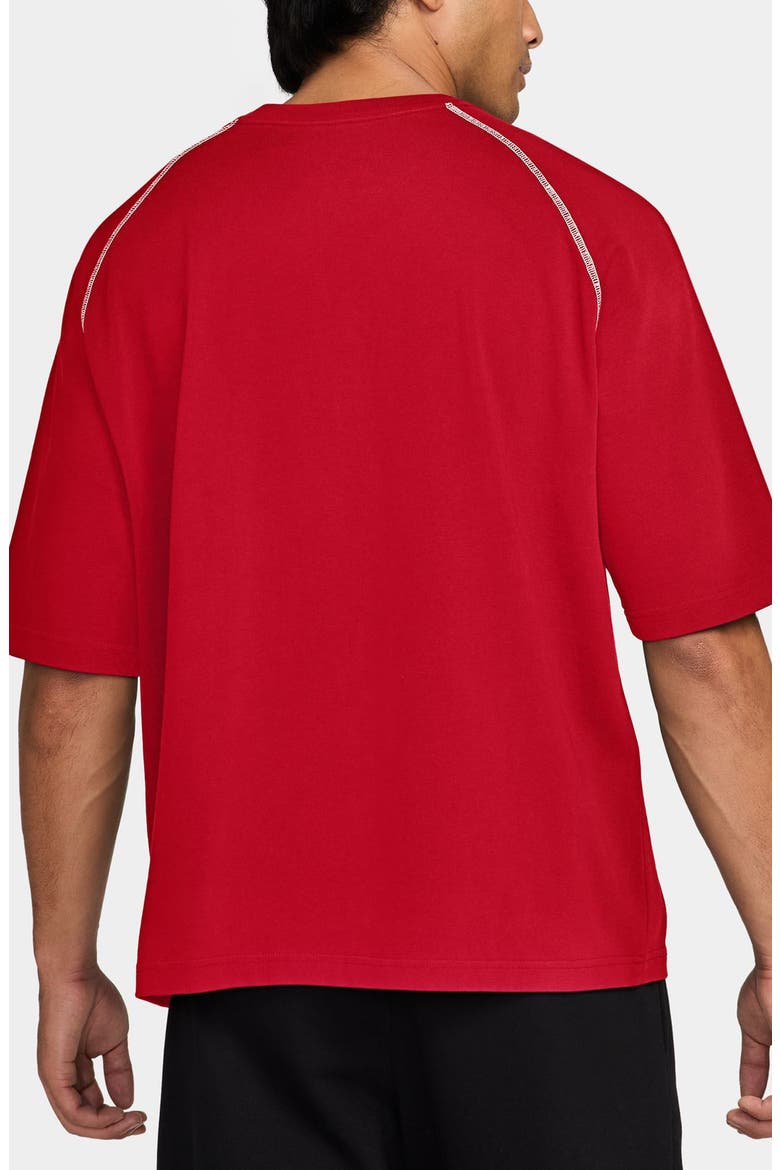 Flight Heavyweight T-Shirt, Alternate, color, UNIVERSITY RED/ SAIL