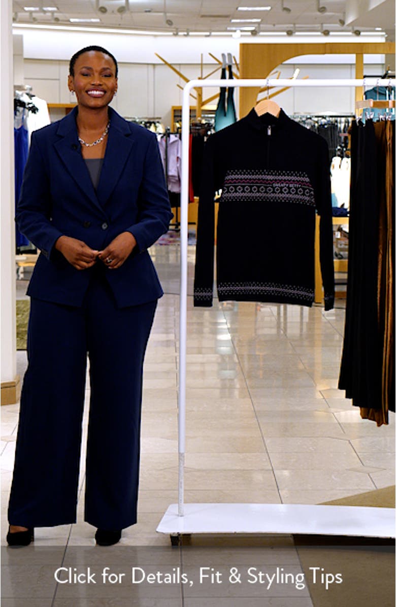 Fair Isle Base Layer Half Zip Pullover, sales video thumbnail