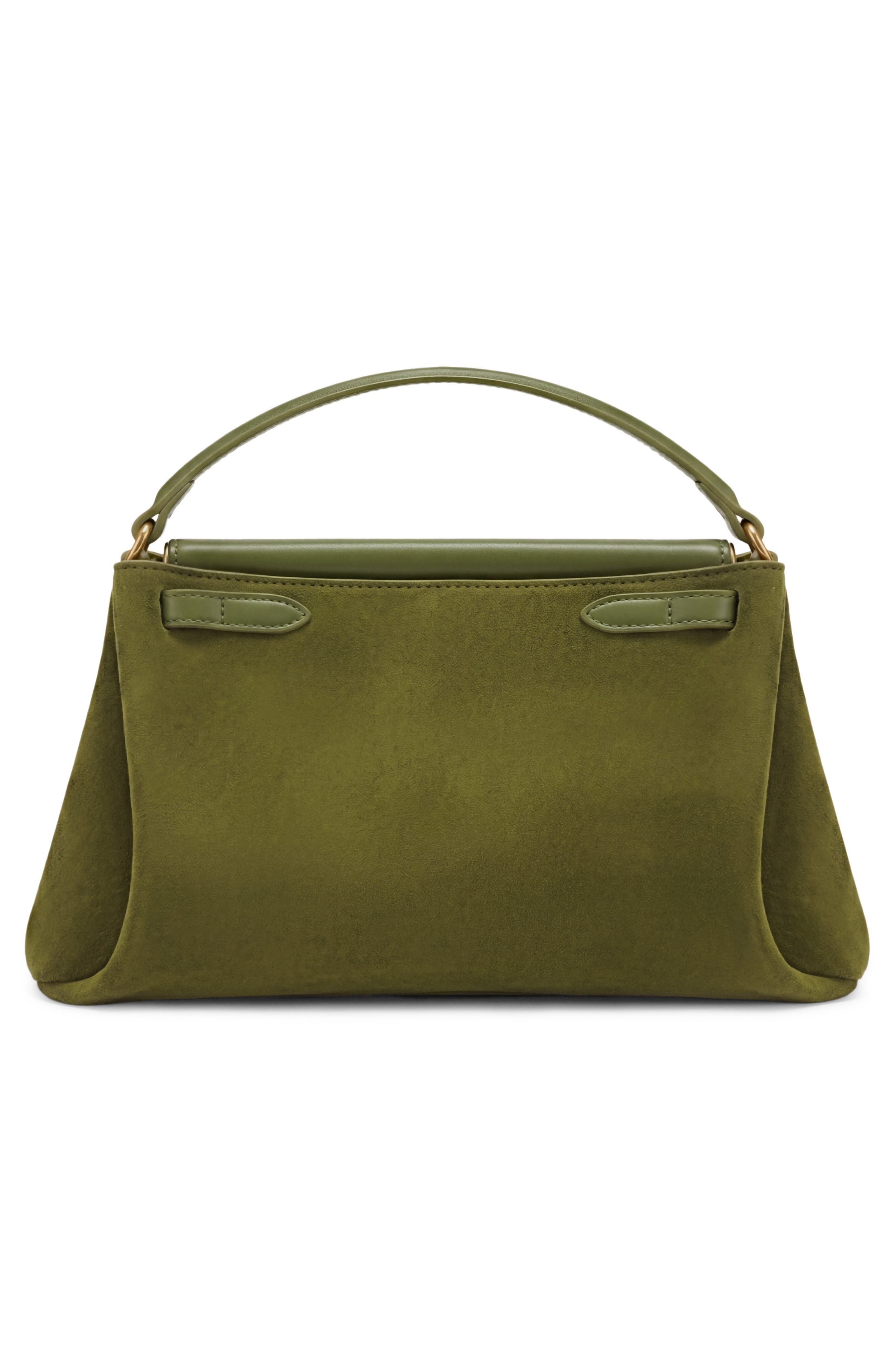 Carmen Top Handle Bag, Alternate, color, OLIVE GREEN