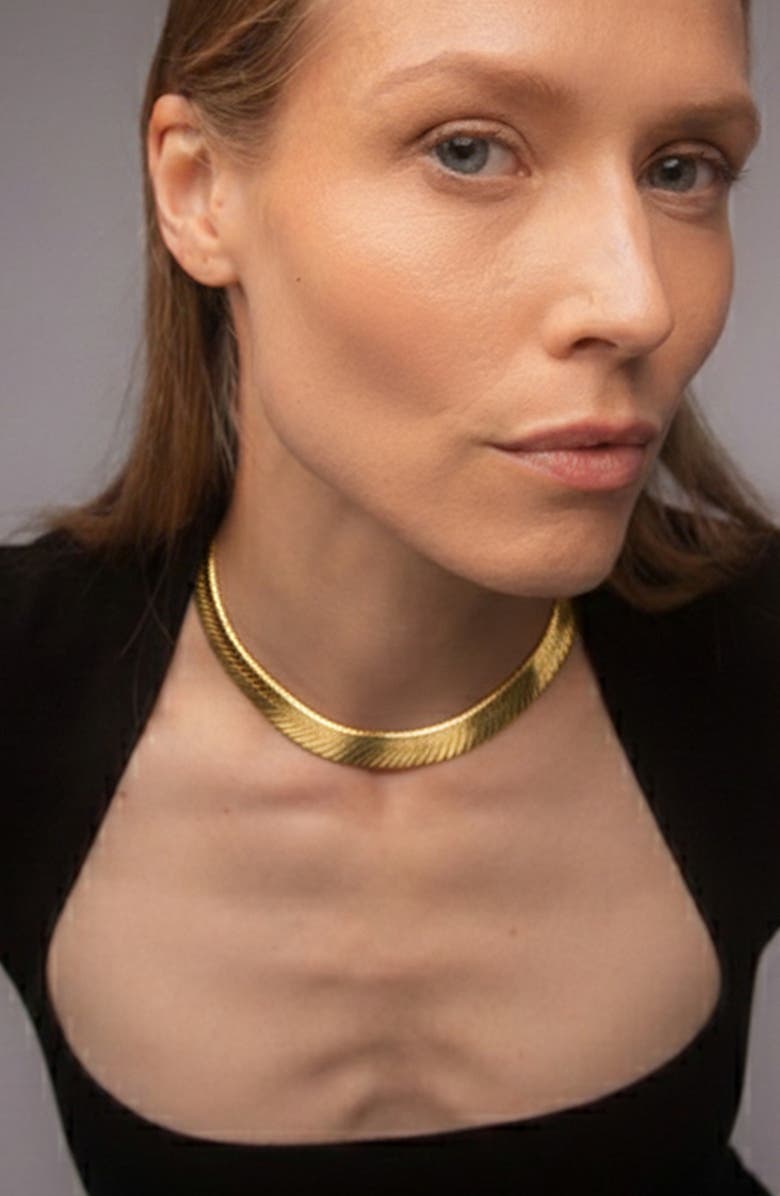 YOJ Montana Grande Necklace in Gold, Alternate, color, Gold