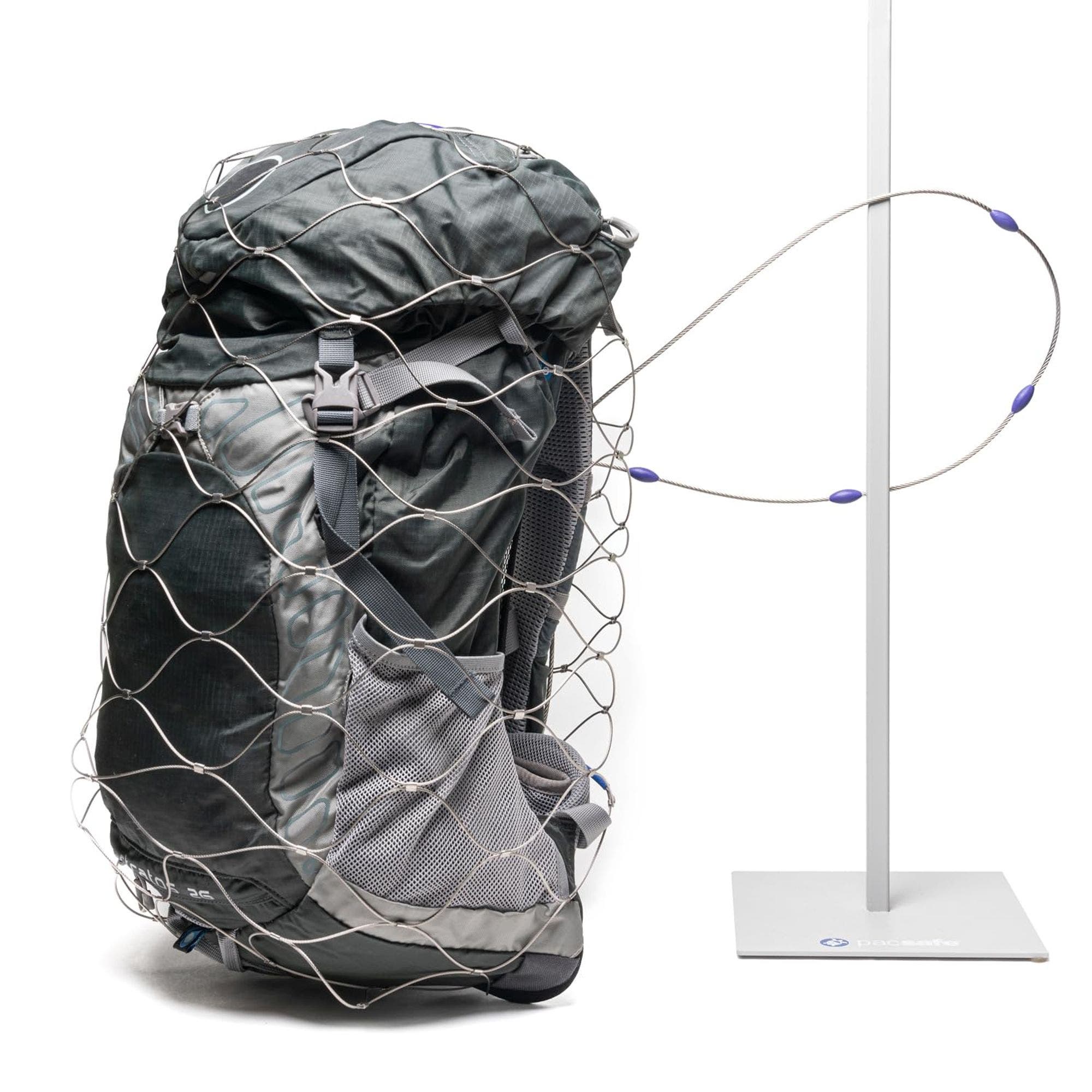 85 Anti-Theft Backpack And Bag Protector, Alternate, color, Steel