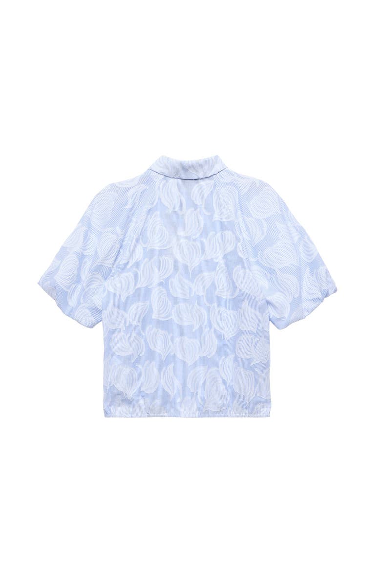 Cotton Jacquard Striped Shirt, Alternate, color, Blue