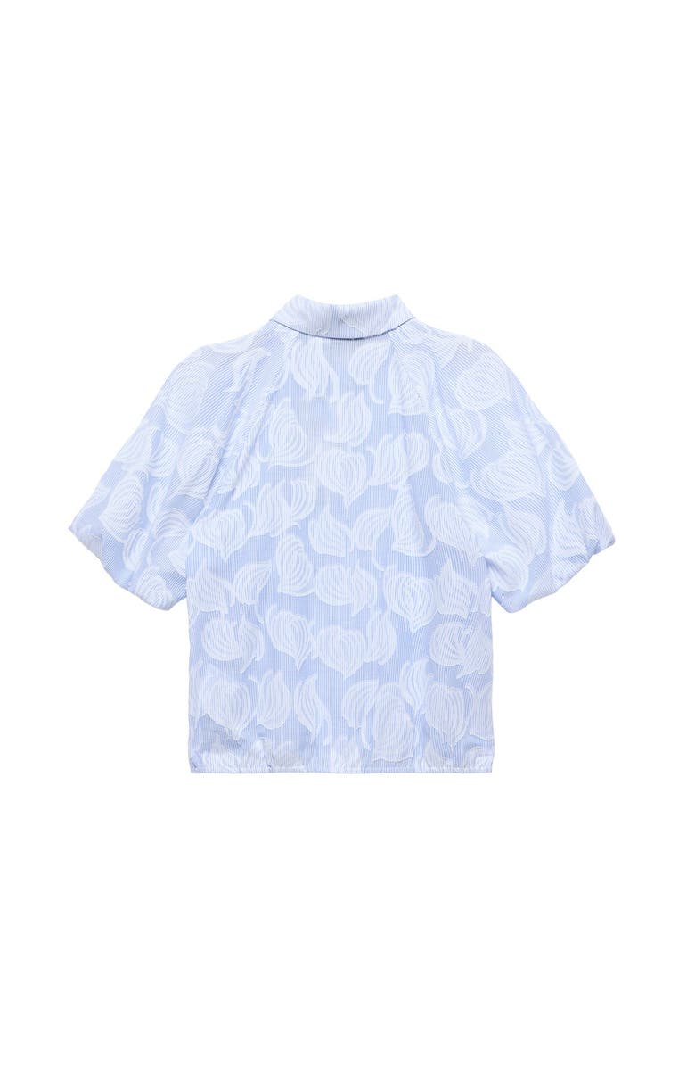 MINT VELVET Cotton Jacquard Striped Shirt, Alternate, color, Blue