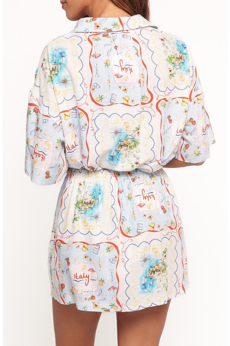 Abella Short Sleeve Button-Up Shirt, Alternate, color, LUCIA